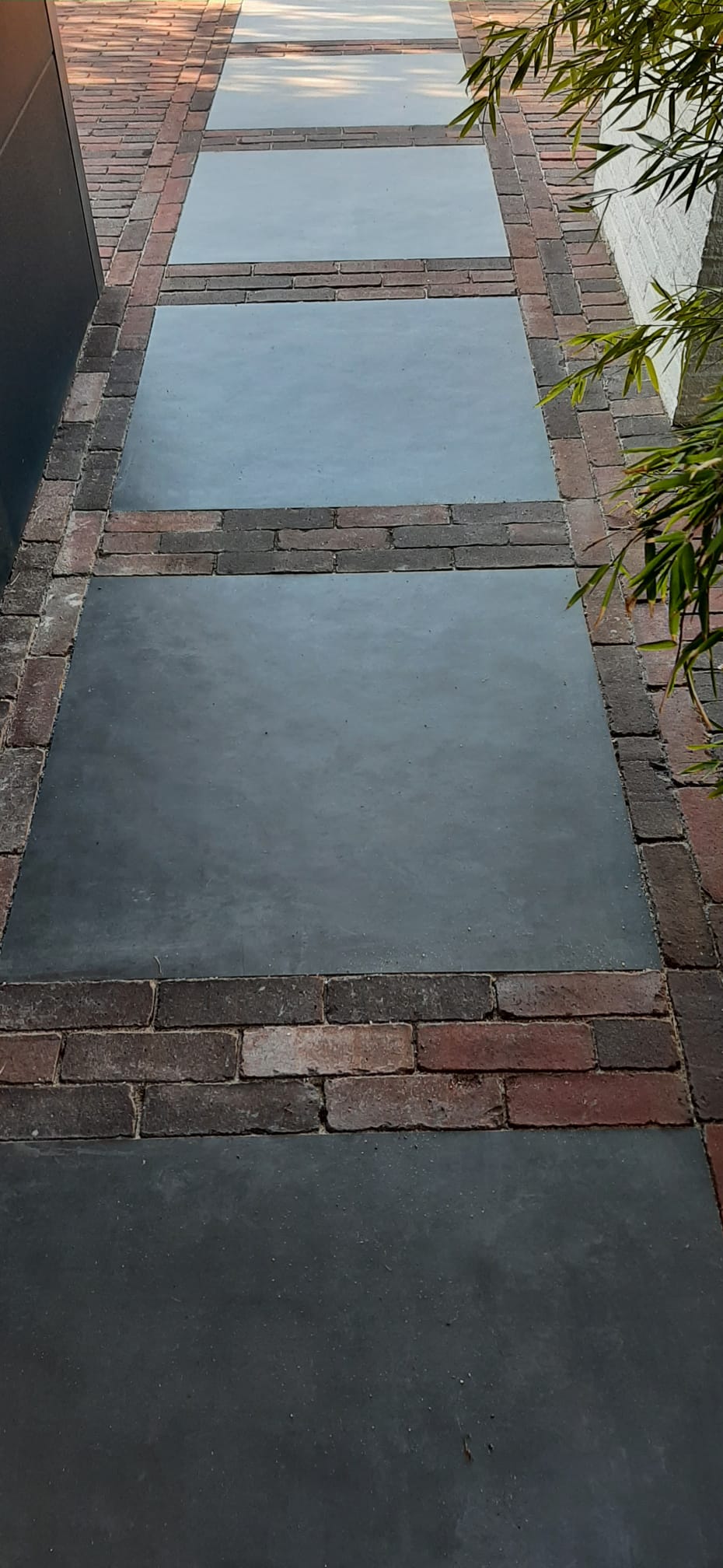 Detail voegwerk oprit